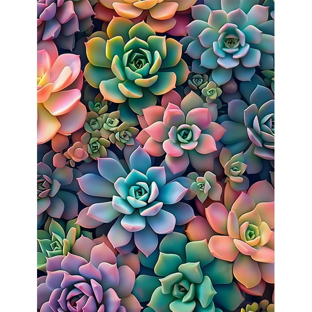 Tender Succulent 500 Pieces Puzzle for Adults Educational Intellectual Jigsaw Puzzle Plants puzzles for adults Fun Game