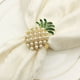 thumbnail image 4 of EeaseMX 4 anillos de servilleta de aleación de piña con hebilla de cristal de moda para servilletas de fiesta, porta servilletas, hebilla de toalla, 4 of 7