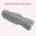 thumbnail image 6 of Unique Bargains Charcoal Fiber Hair Drying Towel Dry Cap Strong Absorbent for After Bath Drying Hair Gray, 6 of 7