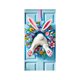 thumbnail image 2 of Decoraciones de Pascua, adornos de Pascua, regalos de Pascua, cortina de puerta de Pascua, decoración de conejos y huevos de Pascua, cubierta de puerta de festival, cubierta de puerta de fibra de poli, 2 of 6