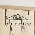 thumbnail image 1 of XYAIYT Over The Door Hanging Rack Shelf Door Back Hooks Storage Solution for Bedroom Bathroom Entryway Versatile Iron Hooks for Clothes Sturdy Heavy Duty Rustproof 16.41x8.66x1.96in, 1 of 6