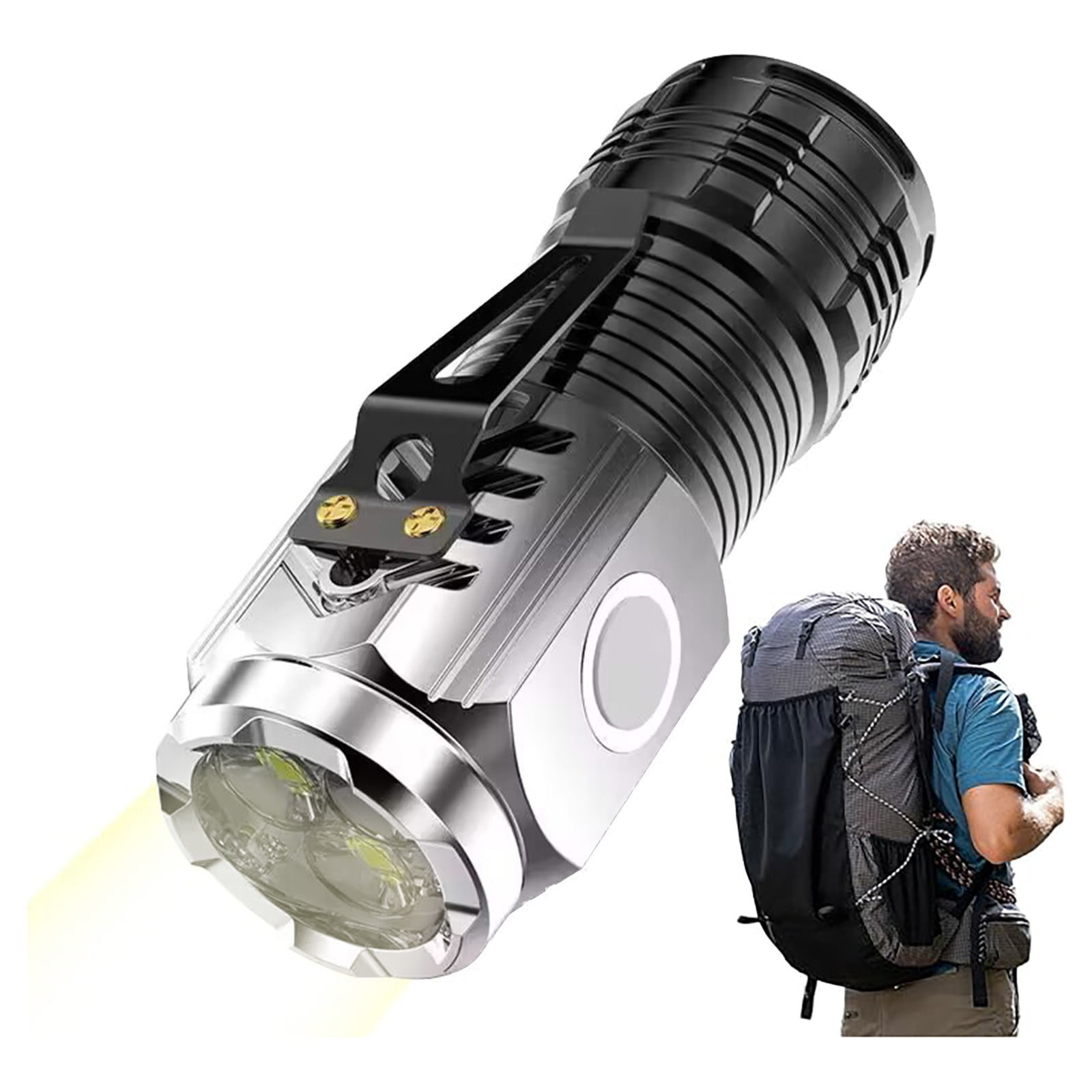 USB Rechargeable Flashlight - 1000 Lumens High Brightness LED Flashlight | Compact & Portable for Camping, Emergencies & Home Use | Fast Charging with Long Battery Life - Walmart.com USB Rechargeable Flashlight - 1000 Lumens High Brightness LED Flashlight | Compact & Portable for Camping, Emergencies & Home Use | Fast Charging with Long Battery Life - Walmart.com