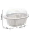 thumbnail image 3 of Dvkptbk Plastic Multifunctional Food Container Three in One Kitchen Spoon and Bowl Set with Lid Double-Layer Plastic Drainage Basin and Vegetables Beige Colo Drainage Basket Home Essentials, 3 of 7