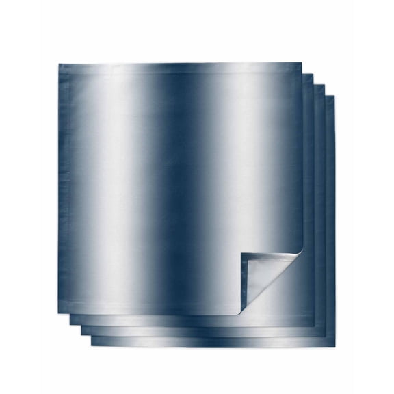Cloth Napkins Set of 4 - 20x20 Inches, Ombre Dark Blue Washable Reusable Table Napkins, Gradient White Abstract Minimalist Stripe Soft & Absortbent Dining Napkin for Party Wedding Hotel Restaurant