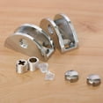 thumbnail image 5 of deevoka 6x2pc Zinc Alloy Fixed Glass Half Circle Adjustable Glass Brackets 8-10mm, 5 of 9