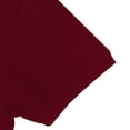thumbnail image 5 of Namayuj Ribbed Knit Solid Polo Shirts for Men Short Sleeve Tops Slim Fit Casual Breathable Fabric Business Office Wear Wine S, 5 of 8