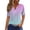 Mint Green, variant on Basic Button-Down T-Shirt - Women's Solid Color Casual Short Sleeve Top, Comfortable Crew Neck Everyday Essential Tee (Blue | XXL)