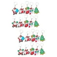thumbnail image 4 of Jiyike 20 pcs Christmas Keychain Santa Claus Snowman Keychain Christmas Party Favors, 4 of 10