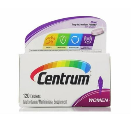 Centrum femmes multivitamines comprimés, 120 ch (pack de 2)