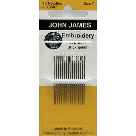 Crewel/Embroidery Hand Needles-Size 7 16/Pkg Multi-Colored