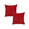 thumbnail image 2 of Set Of Two 26" X 26" Red Polyester Zippered Pillow Cover, 2 of 6
