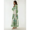 thumbnail image 5 of Printed Long Sleeve Maxi Dress, 5 of 7
