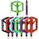 thumbnail image 4 of Pedal de bicicleta de montaña de nailon antideslizante, plataforma de bicicleta de 9/16 pulgadas, pedales planos para bicicleta de montaña BMX MTB, fá rojo Sunnimix pedales de bicicleta, 4 of 6