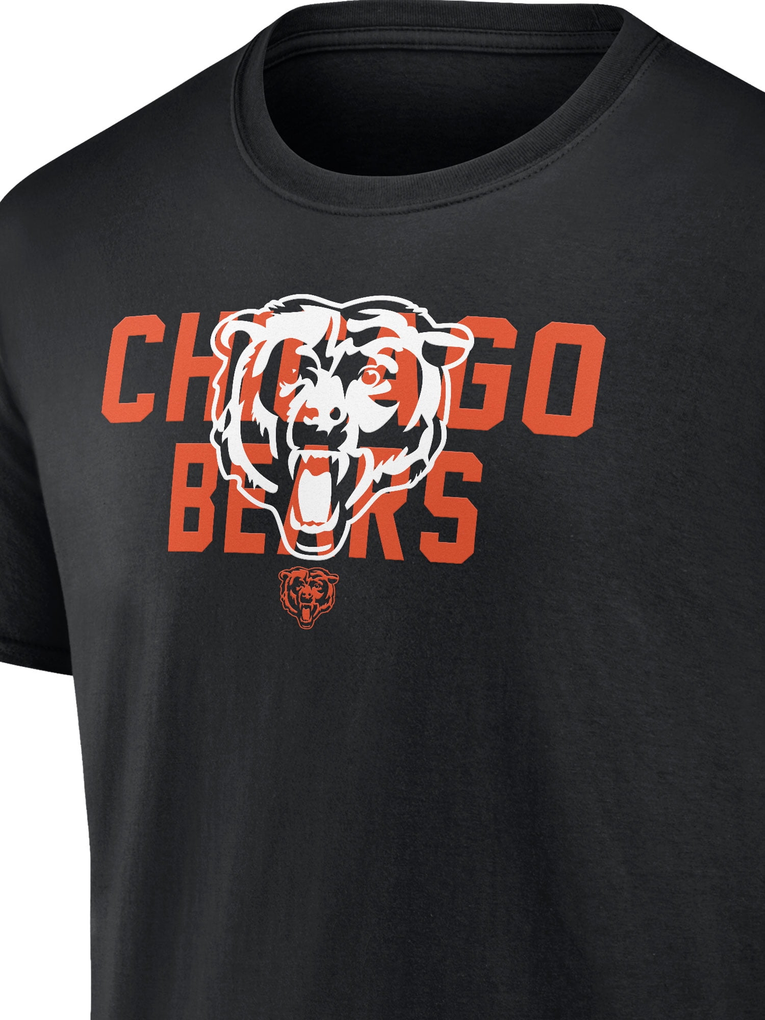NFL Chicago Bears Men's Cotton Black Short Sleeve T-Shirt