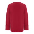 thumbnail image 4 of Bovemsi Womens Sweaters Cozy Women's Round Neck Long Sleeve Solid Color Pullover Sweater Fashion Loose Top Business Casual Sweaters, 4 of 8