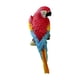 thumbnail image 2 of Estatua de pájaro en miniatura creativa para decoración de loros en el jardín o en el interior. Rojo, 2 of 8
