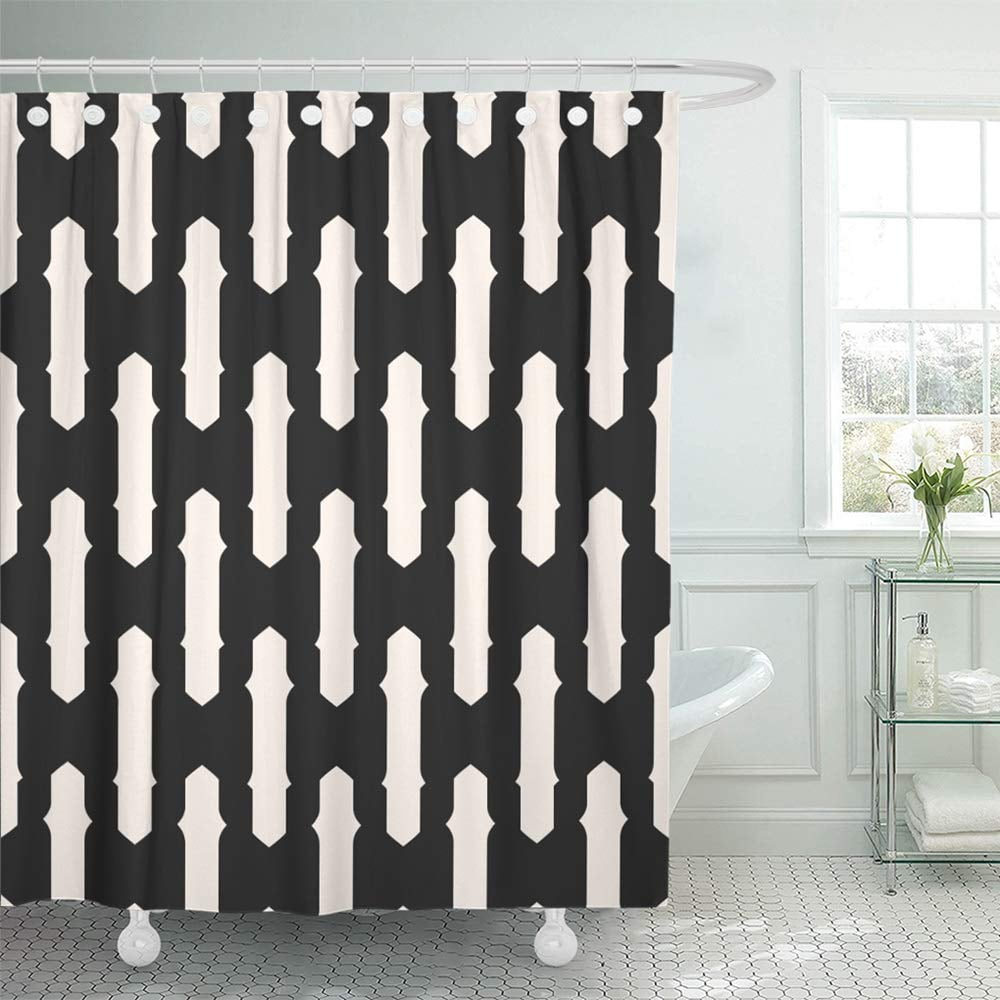 KSADK Monochrome Striped Abstract Black and White with Stripes Simple