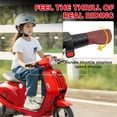 thumbnail image 4 of Qaba Kids Motorcycle, 24V Electric Motorcycle with Rear Suspension, LED Lights, Ride On Toy with 3-Speed Control for 8-12 Years Boys and Girls, Red, 4 of 9