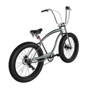 Tracer Avalon GT7 26 inch Men Beach Cruiser,Matte Gray,7 Speed,Disc Brake Bike,Hi-Rise Handlebar
