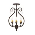 thumbnail image 3 of Meyda Tiffany 157891 Antonia 3 Light 12" Wide Semi-Flush Ceiling Fixture - Crystal, 3 of 6