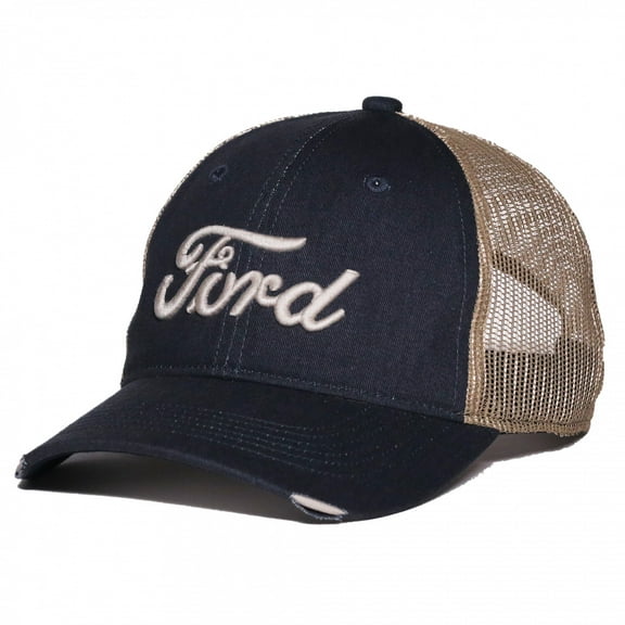 Outdoor Cap Ford Mesh Back Hat - Navy / Natural