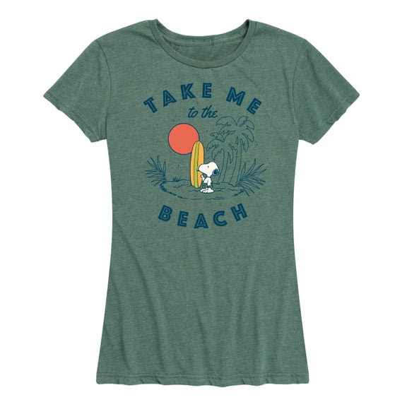 Peanuts - Take Me To The Beach - Women's Short Sleeve Graphic T-Shirt