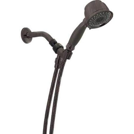 Bronze Handheld Showerhead - Delta 75525RB Hand Shower Package Includes Hand Shower, Holder, and Hose, Venetian Bronze