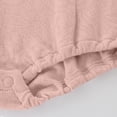 thumbnail image 4 of Niña Bebé Vestido de Manga Larga Estilo de Otoño E Invierno Sudadera Del Niño con Botón Delantero Y Cuello Redondo, Lindo Pantalones Cortos Sólidos Romper para Niños Y Niñas, Suave Bebé Manga Larga R, 4 of 6