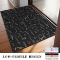 thumbnail image 3 of Math Equations Calculus Symbols Black Pattern Door Rugs,Washable Non Slip Door Mats Indoor,Decorative Door Mats,Entry Mat Indoor for Entrance,Bedroom,Kitchen,Bathroom,20"x32", 3 of 6