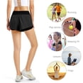 thumbnail image 3 of Hukapapa Pantalones cortos deportivos para mujer Pantalones cortos para correr de secado rápido Forro de tela de malla Pantalones cortos de entrenamiento de tenis de cintura alta Bolsillo con, 3 of 5