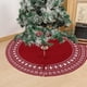 thumbnail image 4 of ¡Descuento Exclusivo!, Falda de árbol de Navidad de lana tejida, regalo, decoración, suministros festivos, decoración del lugar, copo de nieve vintage, 36 pulgadas Akmoler, 4 of 6