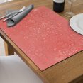 thumbnail image 2 of Set De Table Rectangulaire En Pvc Découpé Motif Flocon De Neige (Rouge) - Lot De 12, 2 of 4