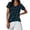 A1#-Green, variant on LPKRT Women Striped V Neck T Shirt - Short Sleeve Casual Top, Soft Breathable Summer Tee(Red-L)
