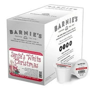 Barnie's Coffee & Tea Co. Santa's White Christmas Single Serve Coffee Cups, Coconut Caramel & Vanilla, Medium Roast Pods Compatible with Keurig Brewers, 24 Count