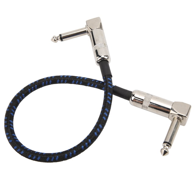 11.8in Instrument Instrument Cable Guitar Cable Cable Weave Copper Pedal Cable Patch Leads with Manufacturing Quality and Ultra Low Capacitance