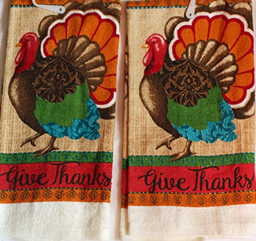 HAND TOWELS...GIVING THANKS...15" X 25" KITCHEN 
