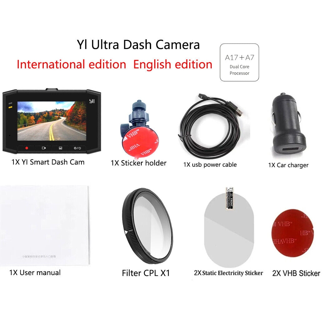 for xiao YI Smart Dash Cam For Car ADAS 2.7 Screen Full HD 1080P Dash Cam