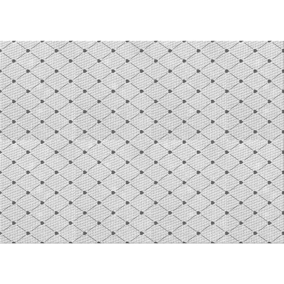 Ahgly Company Indoor Rectangle Patterned Platinum Gray Area Rugs, 4' x 6'