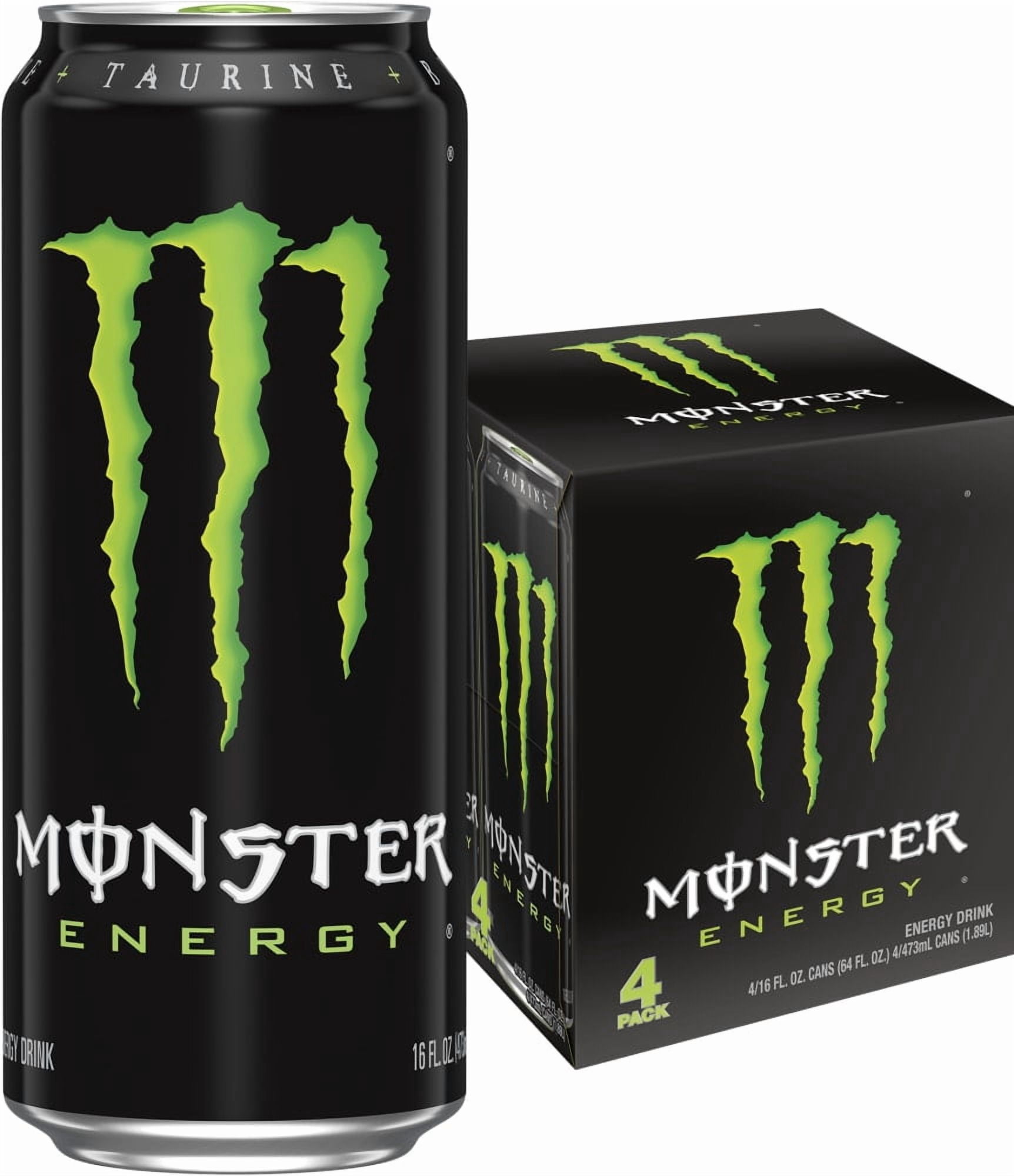 Monster Energy Drink Multipack Cans 4 CT / 16 fl oz - 2 Box