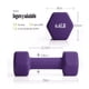 thumbnail image 2 of Mancuerna Pesa Ejercicio 3kg Neopren Kit Fitness Yoga Gym morado, 2 of 4