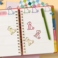 thumbnail image 5 of Usloyux Dog Paper Clips, Cute Animal Shaped Irregular Paper Clips for Financial Receipts Bookmarks Office Supplies, Bulk 50-Pack Metal Wire Clips for Study Stationery Organization, Fun Desk, 5 of 6