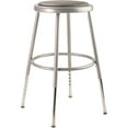 thumbnail image 5 of National Public Seating (4 Pack) NPS® 25"-33" Height Adjustable Heavy Duty Vinyl Padded Steel Stool, Grey, 5 of 5