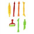 thumbnail image 4 of 26 Pcs/set Kids DIY Clay Tool Dough Play Tools Cutters Various Shapes Include of Cutters Models Animal Molds Rolling Pin Color:26pcs, 4 of 6