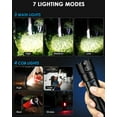 thumbnail image 3 of Rechargeable LED Flashlights High Lumens, 990000 Lumens Super Bright Flashlight with 7 Modes & Waterproof, Powerful Handheld Flashlight for Camping Emergencies, 3 of 8