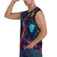 thumbnail image 3 of Fotbe Neon City Map Men's Camiseta sin Mangas Estampada para Hombres, Playera Casual para Gimnasio, Entrenamiento, Playa-XX-Large, 3 of 7