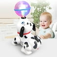 1pc Music Flashing Toy Dancing Moving Cartoon Dog Head The Ball