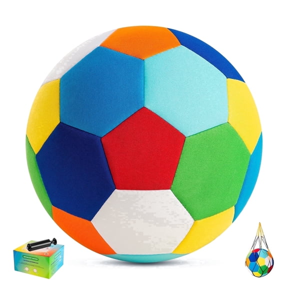 PLAYZAP Size 4 Silent Soccer Ball - Soft Indoor Soccer Ball – Quiet, Safe for Toddlers & Kids Ages 3-12