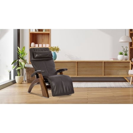 PC-610 Supreme Package Omni-Motion Perfect Chair Zero Gravity Recliner Walnut Wood Espresso Leather-In Home Delivery