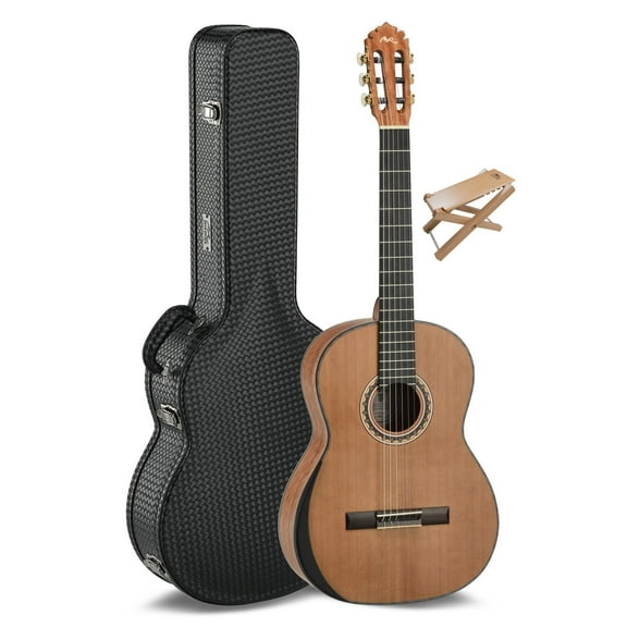 Manuel Rodrguez Tesoro de Camern Cedar Classical Guitar w/ Case & Footrest