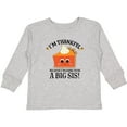 thumbnail image 3 of Inktastic Thanksgiving Big Sis Announcement Girls Long Sleeve Toddler T-Shirt, 3 of 5